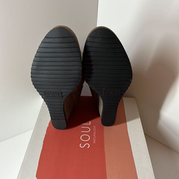 Soul Naturalizer Haley Light Gray Wedge Bootie size 8M - Picture 4 of 5